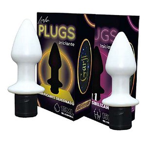 Plug Anal Com Gel Funcional Dessensibilizante ou Lubrificante Siliconado 7 Em 1 15Ml