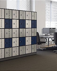 ARMÁRIO  LOCKER  PORTAS EM  AÇO - COM FECHADURA