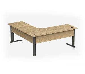 Mesa delta Smart  com passa cabos em 03 pontos da mesa.