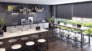 Mesa Alta para reunião, laboratórios e refeitórios.