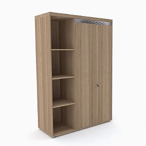 ARMÁRIO ALTO COM NICHO ÚNICO E 2 PORTAS LINHA PE50 - PANDIN
