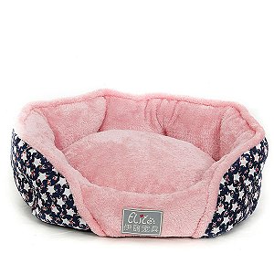 Cama Redonda para Cães Rosa