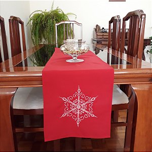 Caminho ou trilho de mesa bordado Natal (Diversos)