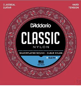 Encordoamento para Violão D'Addario Classic Nylon EJ27H