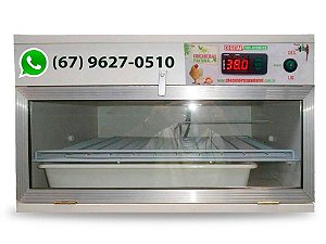 Chocadeira Pantanal Bivolt 100 Ovos de galinha, viragem automatica, 100% digital, ventilação forçada