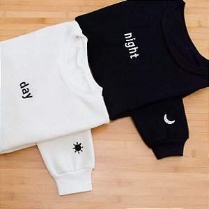 Kit Moletons Casal Day & Night