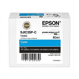 Tinta Original SJIC35P-C C13T44B220 Epson Ciano Para CW-C6000P CW-C6500A CW-C6000A CW-C6500P