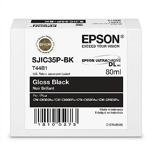 Tinta Original SJIC35P-BK C13T44B120 Epson Preto Para CW-C6000P CW-C6500A CW-C6000A CW-C6500P