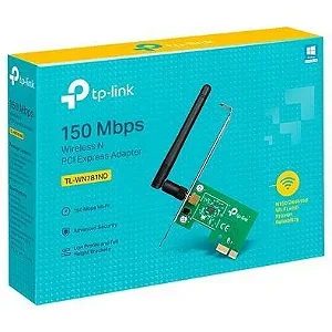 TLWN781ND Placa de Rede TP-LINK PCI-Express Wireless 150mbps
