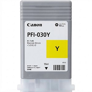Tinta Original PFI-030Y 3492C001AA Canon Amarelo 55ml Para TA20 TA30