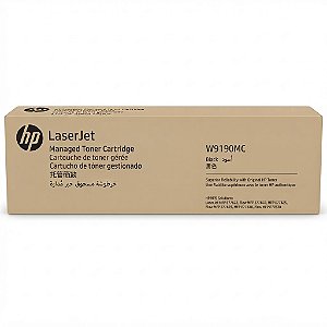 Toner Original W9190MC HP Preto 29.000Páginas Para E77825DN E77825Z E77822 E77822Z E77830DN E77830Z