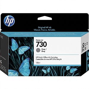 Tinta Original 730 P2V66A 130ml Cinza HP Para T1600 T1700