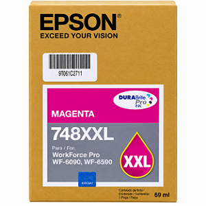 Tinta Original T748XXL-320 Epson Magenta 7.000Páginas 69ml Para WF6090 WF6590