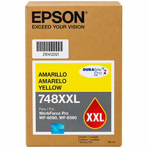 Tinta Original T748XXL-420 Epson Amarelo 7.000Páginas 69ml Para WF6090 WF6590