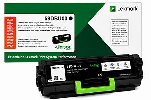 Toner Original 58DBU00 58D4U00 Lexmark Preto 55.000Páginas Para MX725 MS823 MS824 MS825 MS826 MX722 MX725 MX822 MX824 MX826