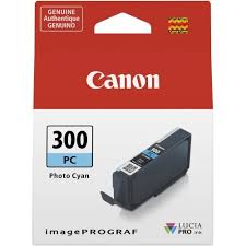 Original PFI-300PC Ciano Fotografico Cartucho de Tinta Canon 14ml