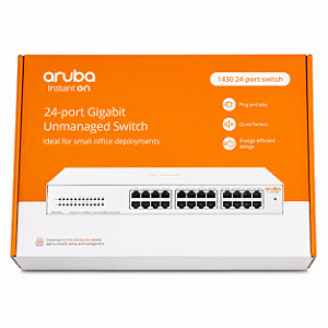 Switch R8R49A HPE 1430-24G Não Gerenciavel 24Portas