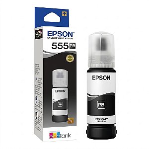 Tinta Original T555 T555120 Epson Preto 7.300Páginas Para L8160 L8180 8160 8180