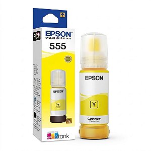 Tinta Original T555 T555420 Epson Amarelo 6.200Páginas Para L8160 L8180 8160 8180