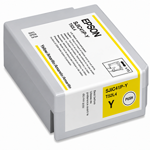 Cartucho Original SJIC41PY C13T52L420 Epson Amarelo 50ml Para CW-C4000