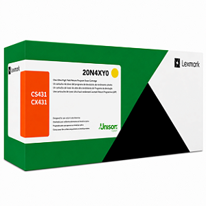 Toner Original 20N4XY0 Lexmark Amarelo 6.700Páginas Para CS431DW CX431ADW
