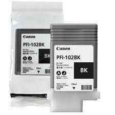 PFI-102BK 0895B001AA Cartucho Original Canon Preto 130ml Para IPF500 IPF510 IPF600 IPF650 IPF700 IPF710 IPF720 IPF750 IPF755 IPF710 IPF750 IPF750MFP