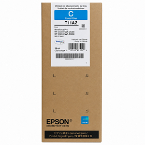 Tinta Original T11A2 T11A220 Epson Ciano 39ml 5.000Páginas Para WF-C5310 WF-C5390 WF-C5810 WF-C5890