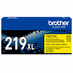 Toner Brother TN219XLY Original Amarelo 2.300Páginas Para L3760CDW L3560CDW L3280CDW L3240CDW