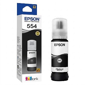 Tinta Original T554 T554120-AL Epson Preto 6.700Páginas Para L8160 L8180 8160 8180