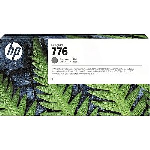 HP 776 1XB05A Cinza 1Litro Cartucho de Tinta Original PLUK Para DesignJet Z9+