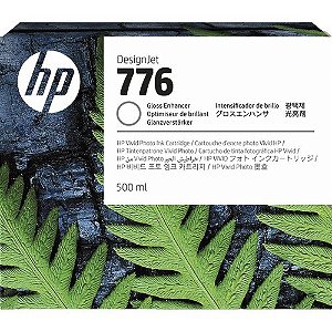HP 776 1XB06A Intensificador de Brilho 500ml Cartucho de Tinta Original PLUK Para DesignJet Z9+