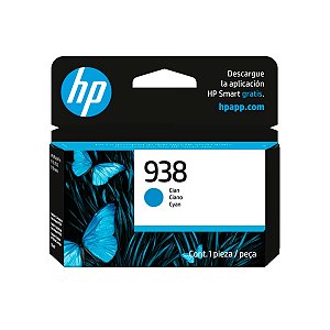 Cartucho HP 938 4S6X5PL Original Ciano 800Páginas Para 9110 9120 9130 9720 9730