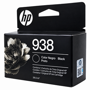 Tinta Original 938 4S6X8PL HP Preto 1.250Páginas Para 9110 9120 9130 9720 9730