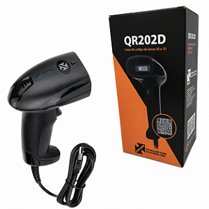 QR202D QRCode Leitor de Código de Barras Nonus 2D 1D Com Fio e Sem Base