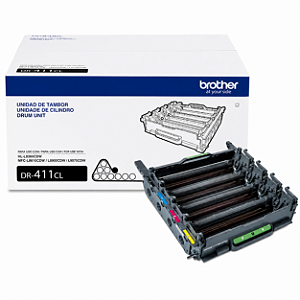 Cilindro Original DR411CL Brother Preto e Tricolor 30.000Páginas Para L8610CDW L8360CDW 8610CDW L8900CDW