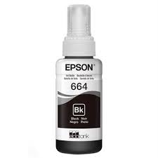 T664BK Epson Tinta Preto Original 4.000Páginas Para L110 L120 L121 L200 L210 L220 L355 L365 L455 L555 L565 L375 L575 L1300 L395 L495 L396 L656