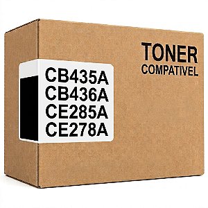 Compativel CB435A CB436A CE285A CE278A Toner Preto 1.500Páginas