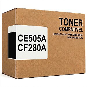 Compativel CE505A CF280A Toner HP Preto 2.300Páginas Para P2035N P2055N P2055X P2055DN M401DN M401N M401DW M425DN