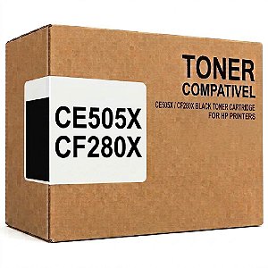 Compatível CE505X CF280X Toner Preto 6.500Paginas Para P2055N P2055DN P2055X M401DN M401N M401DW M425DN