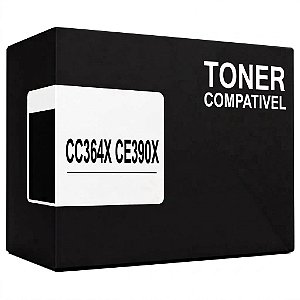 Compativel CC364X CE390X Toner 64X 90X Preto 24.000Páginas Para HP