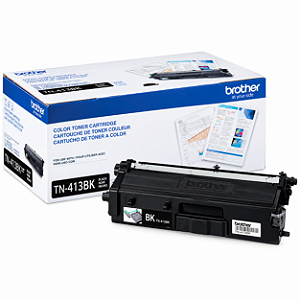 Toner Original TN413BK Brother Preto 4.500Páginas Para HL-L8360CDW MFC-L8610CDW MFC-L8900CDW MFC-L9570CDW