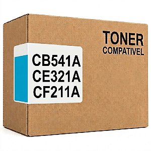 Compativel CB541A CE321A CF211A Toner Ciano 1.800Páginas