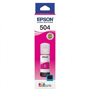Tinta Original 504M T504320 Epson Magenta 6.000Páginas Para L4150 L4160 L4260 L4360 L6161 L6171 L6191 L6270 L6370 L14150
