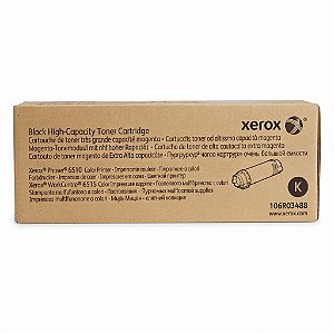 Toner Original 106R03488 Xerox Preto 5.500Páginas Para 6510DN 6510DNI 6510N 6515DN 6515DNI 6515DNM 6515N