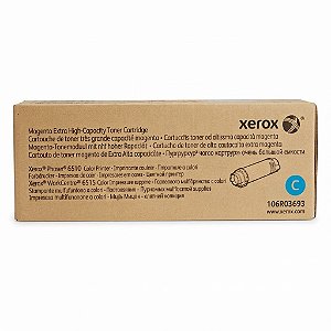 Toner Original 106R03693 Xerox Ciano 4.400Páginas Para 6510DN 6510DNI 6510N 6515DN 6515DNI 6515DNM 6515N