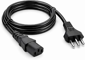 Cabo de Forca Energia Tripolar 3 Pinos 1,5mt Bivolt Universal