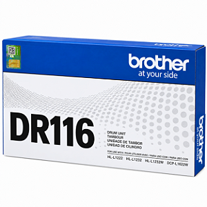 Cilindro Original DR116 Brother Preto 10.000Páginas Para L1222 L1222V L1232W L1232WV L1632W L1632WV