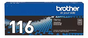 TN-116BR TN116 Toner Original Brother Preto 1.000Páginas Para HLL1222V HLL1232WV DCPL1632W