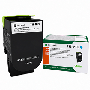 Toner Original 71B4HC0 Lexmark Ciano 3.500Páginas Para CS417DN CX417DE