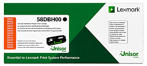 Toner Original 58DBH00 58D4H00 Lexmark Preto 15.000Paginas Para MX826ADE MX822ADE MS821DN MS823DN MS826DE MX722ADHE